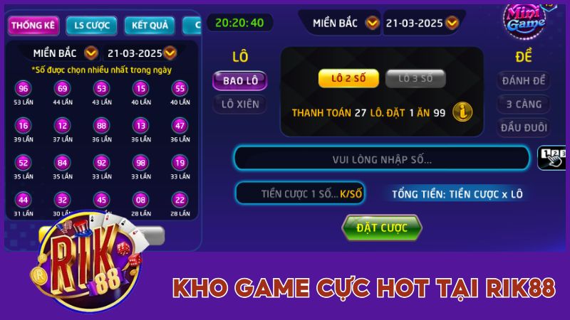 Kho game cực hot tại Rik88